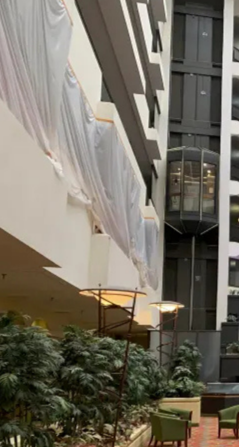 Hotel Renovation with Visqueen