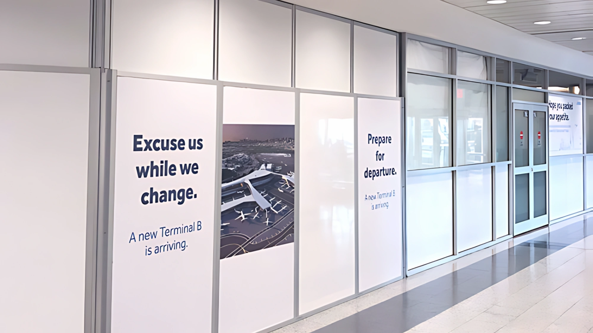 Modular Temporary Wall Containment in Airport
