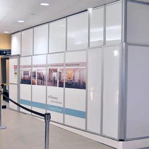 Healthcare Containment in hospital lobby
