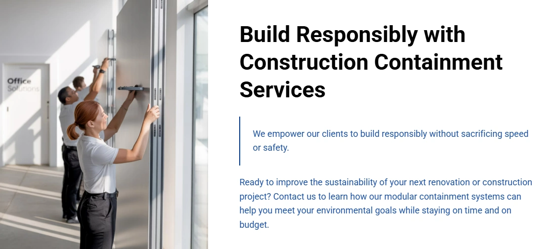 Build Responsibly with Construction Containment Services 5DCCS