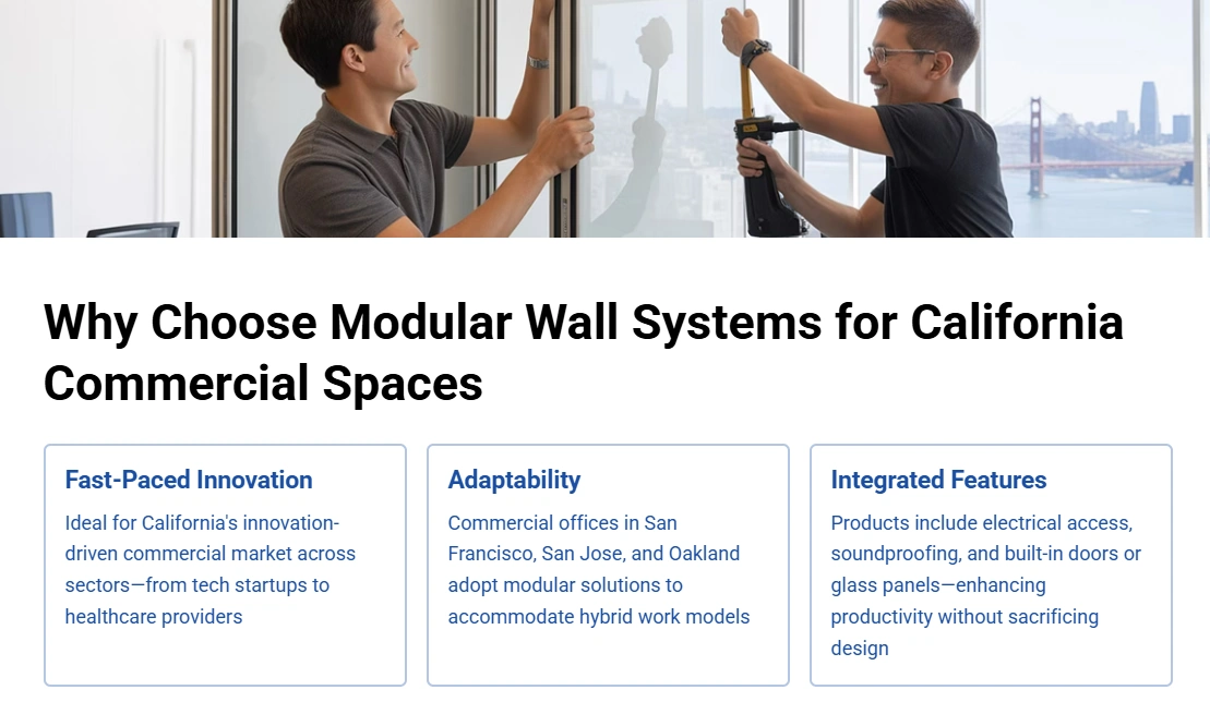 Why Choose Modular Wall Systems for California Commercial Spaces