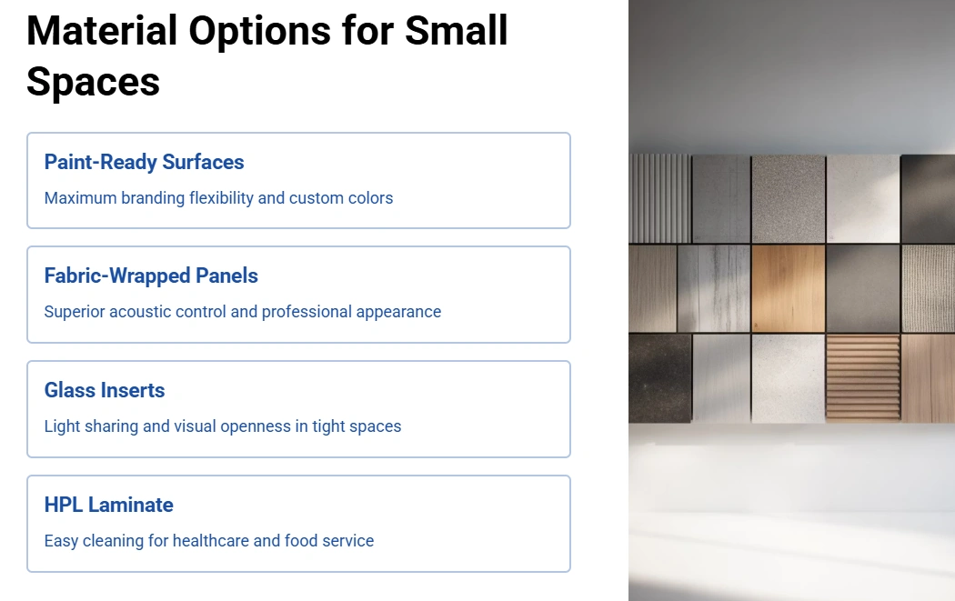 Modular Wall Material Options for Small Spaces