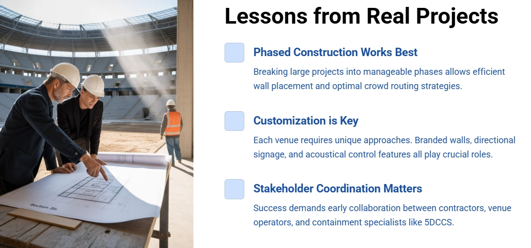 Temporary Wall Stadium Best Practices