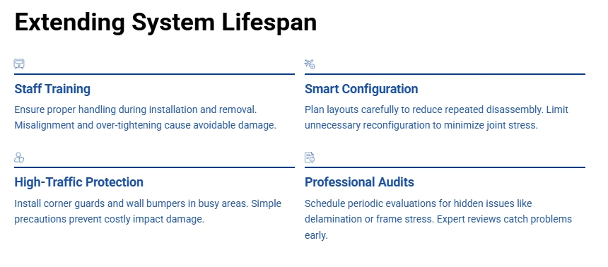 Extending Temp Wall System Lifespan