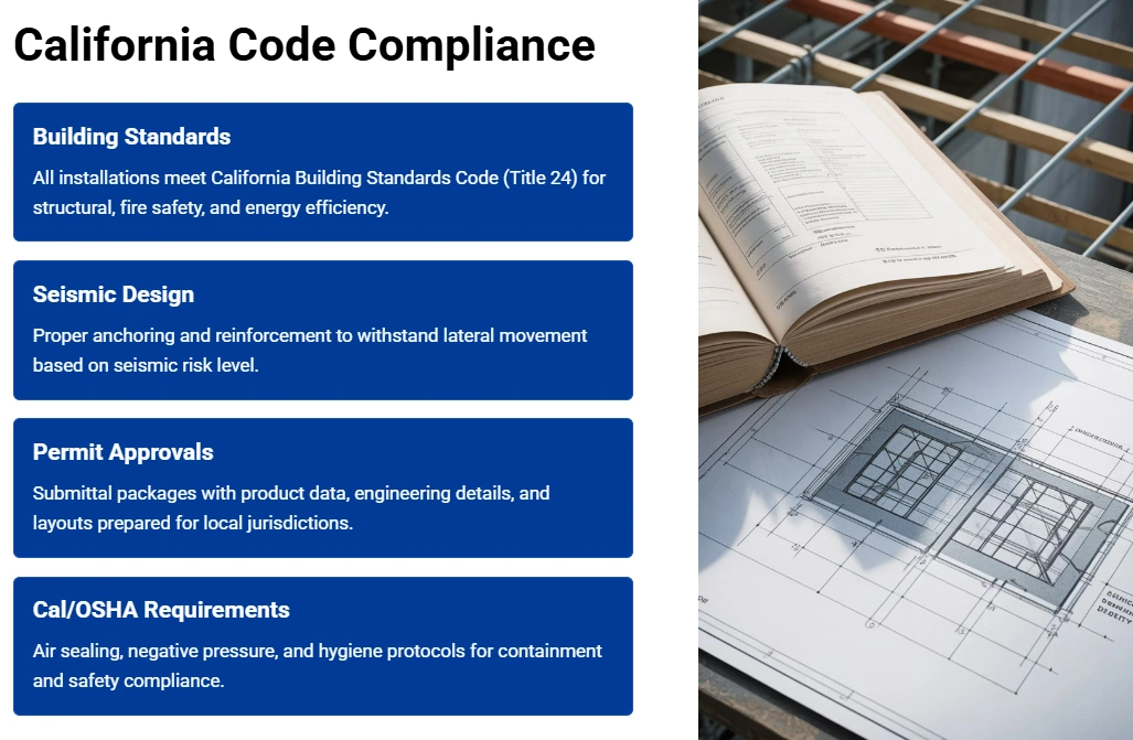 Modular Wall Installation California Code Compliance