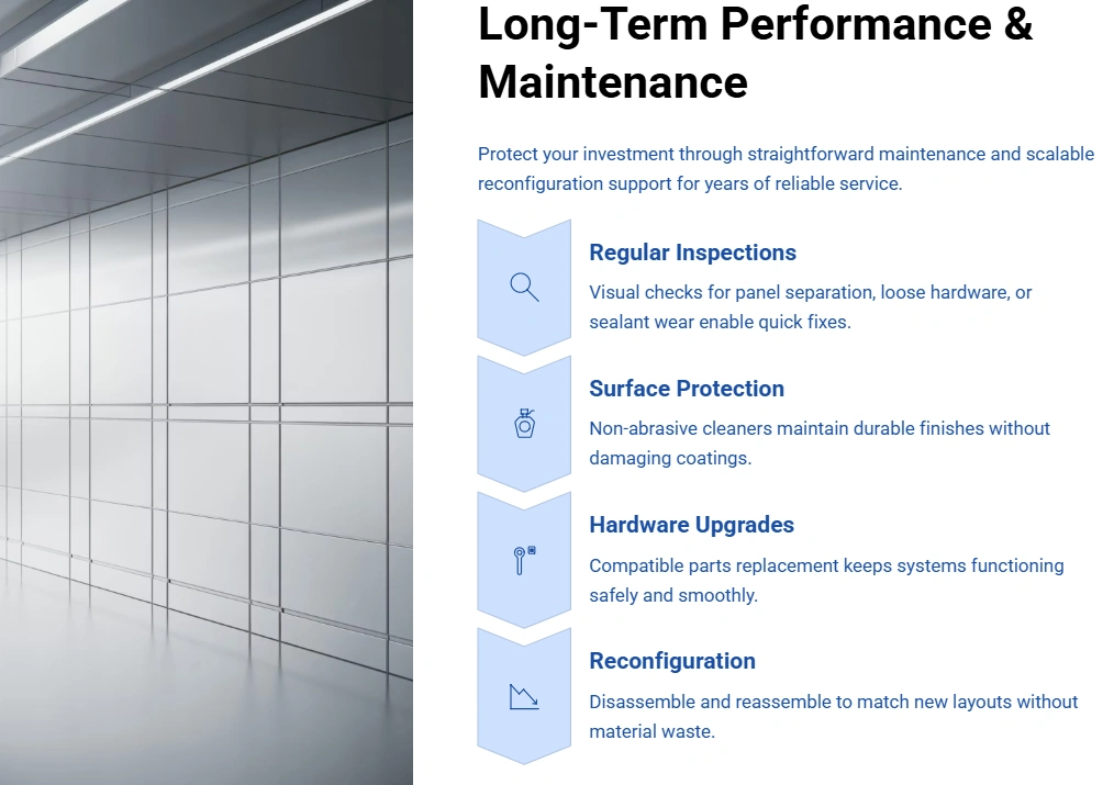 Modular Wall Installation Maintenance