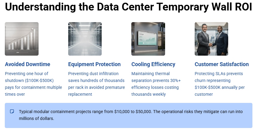Understanding the Data Center Temporary Wall ROI