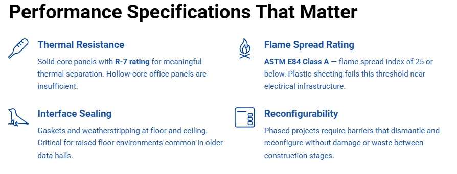 Data Center Performance Specifications That Matter