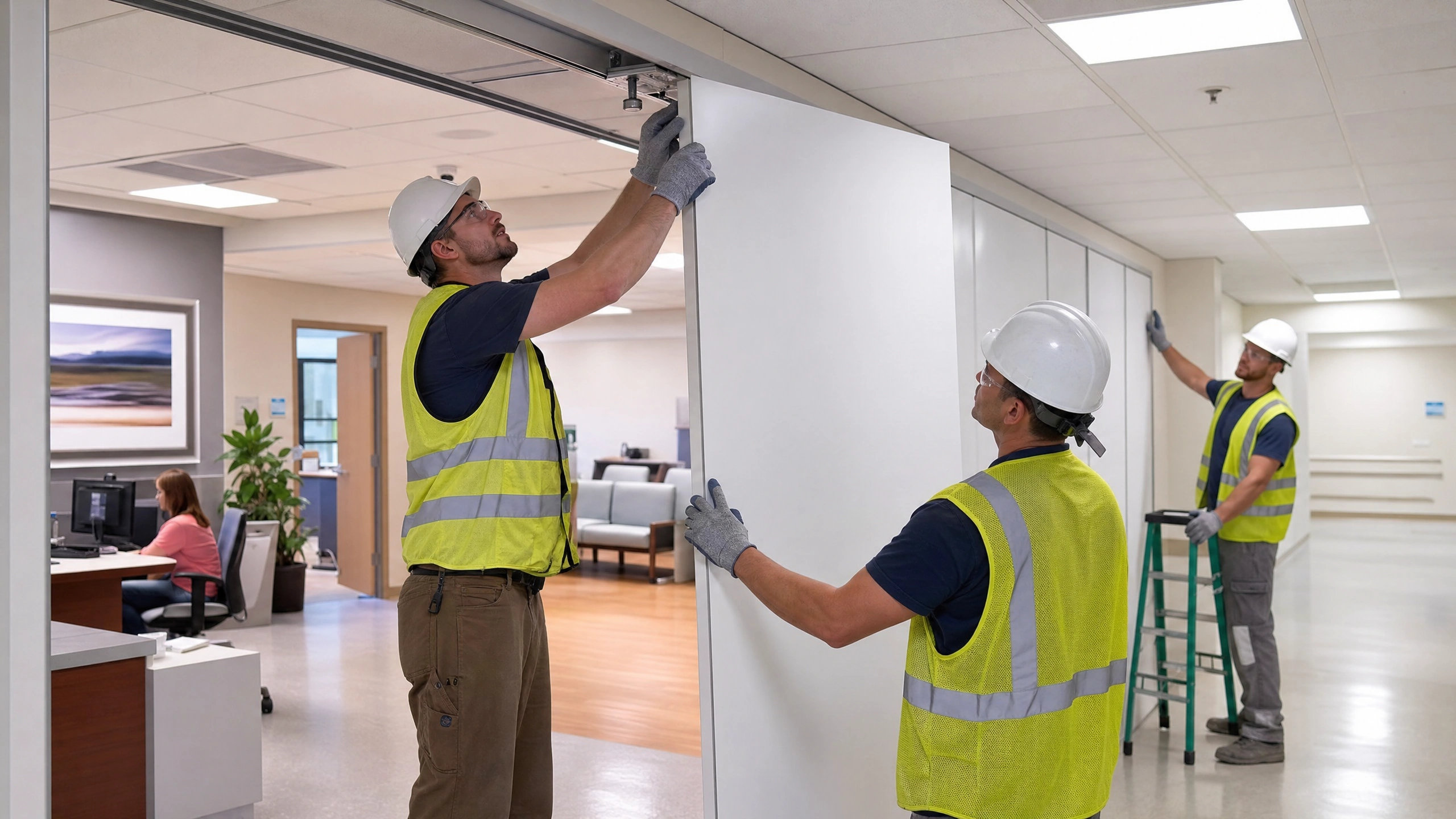 Temporary Wall Containment Specialty Crew Installation
