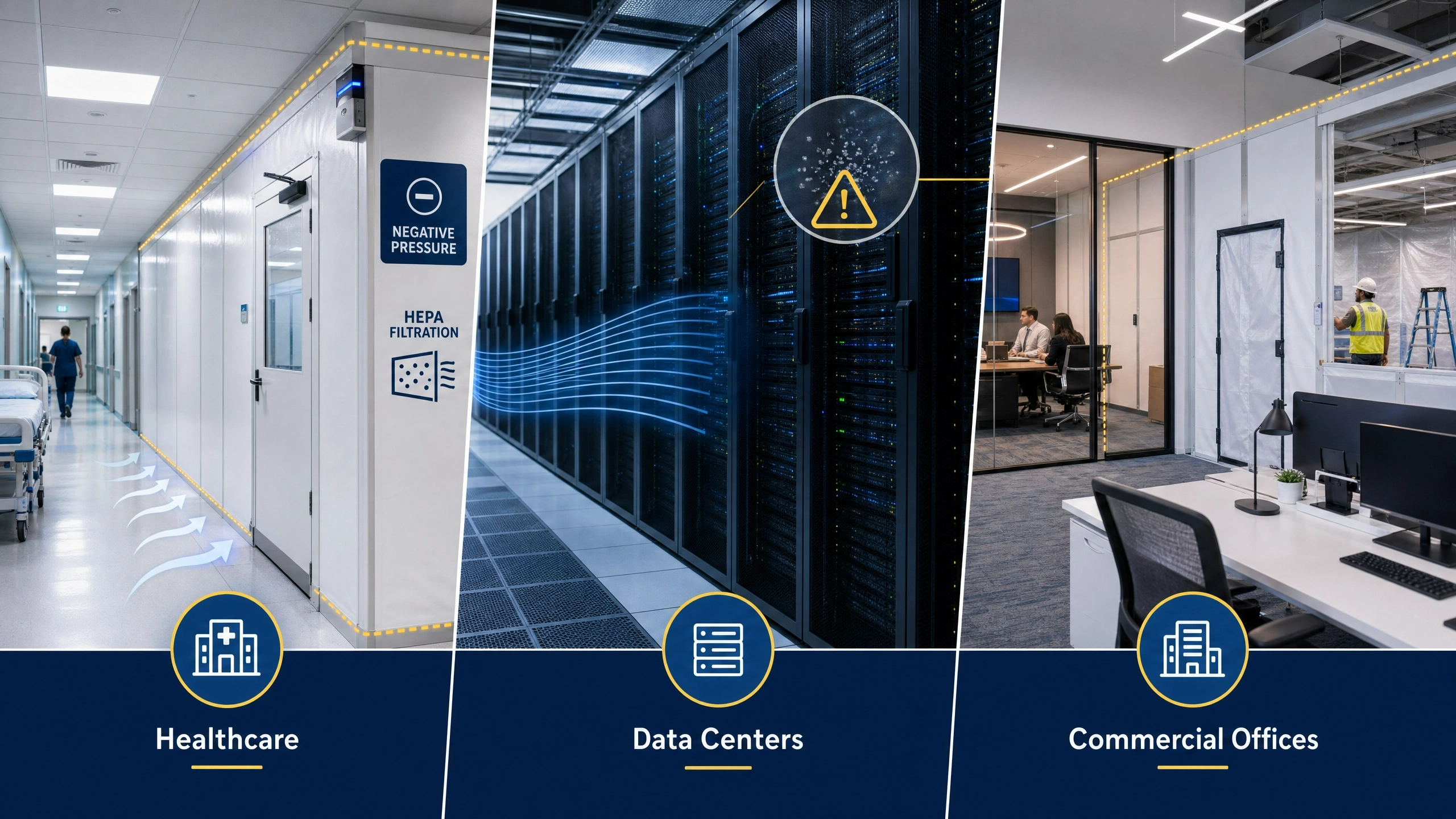 Hospital Data Center and Commercial Office Air Contaminant Vulnerabilities 