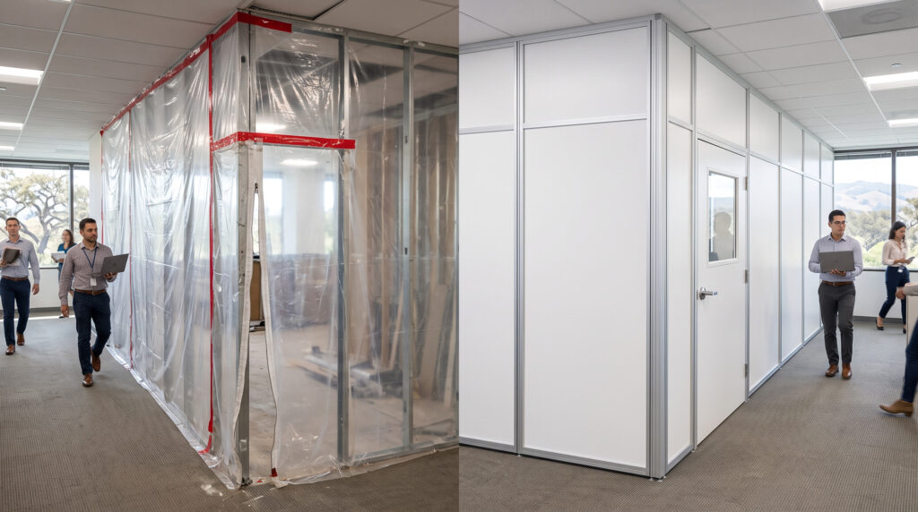 5 Risks of Cheap Temporary Walls on California Projects
